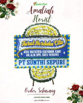 Papan Bunga Duka di Husein Sastranegara